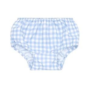 minnow swim baby oasis blue gingham diaper cover